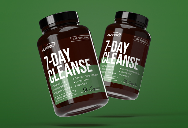 An image of two 7-Day Cleanse bottles